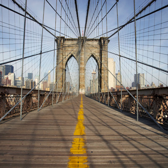 colored image of a bridge that shows the usage of galvannealed steel