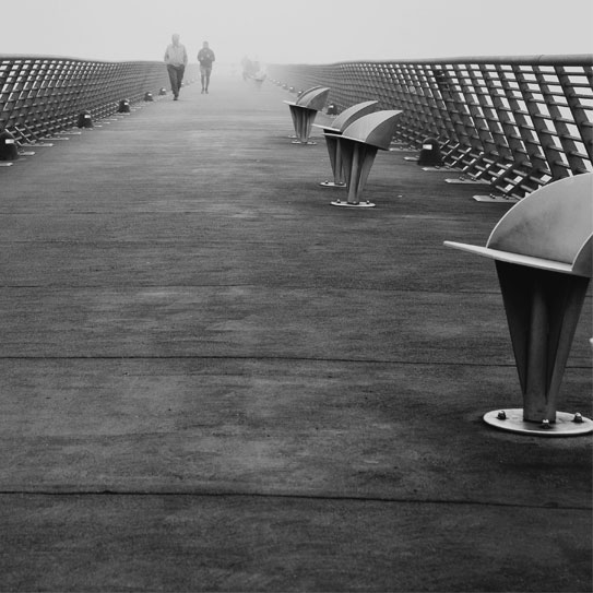 black and white image of how cold rolled steel is applied on a bridge