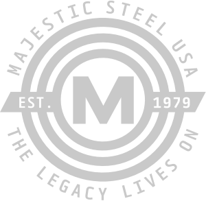 Majestic Steel has a legacy dating back over 40 years to our founding in 1979. This emblem showcasing that legacy.
