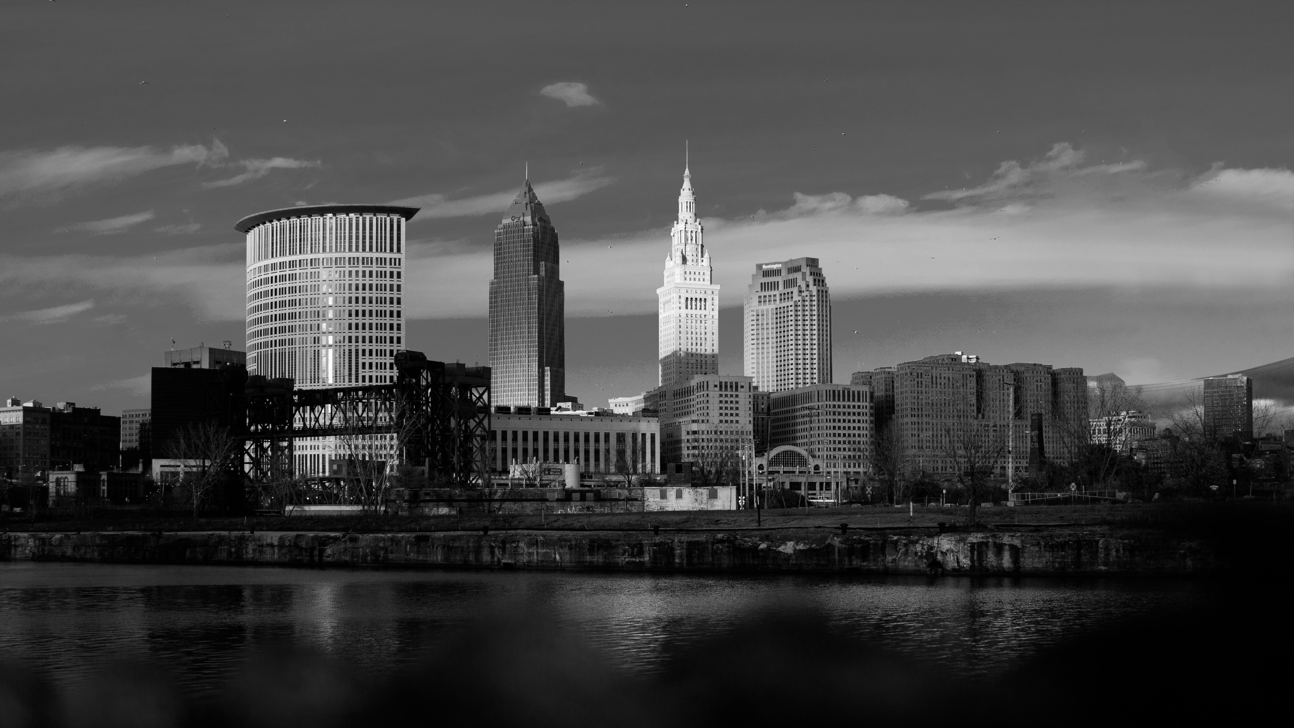 Cleveland Skyline Built From Steel