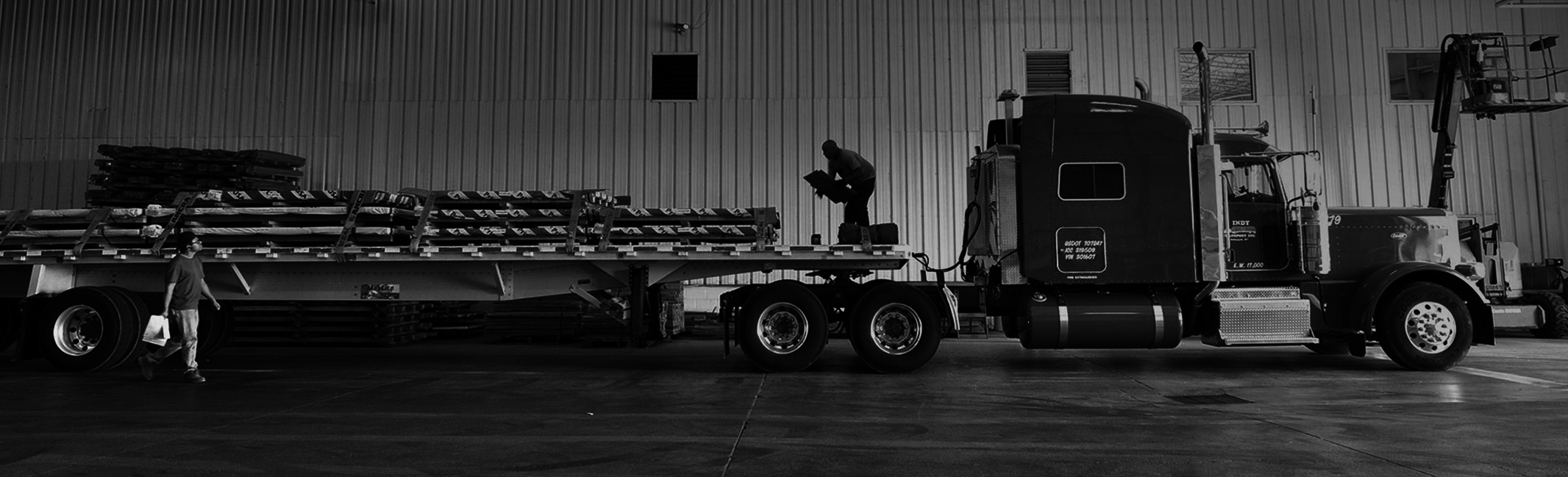 Loading a truck of Majestic Steel