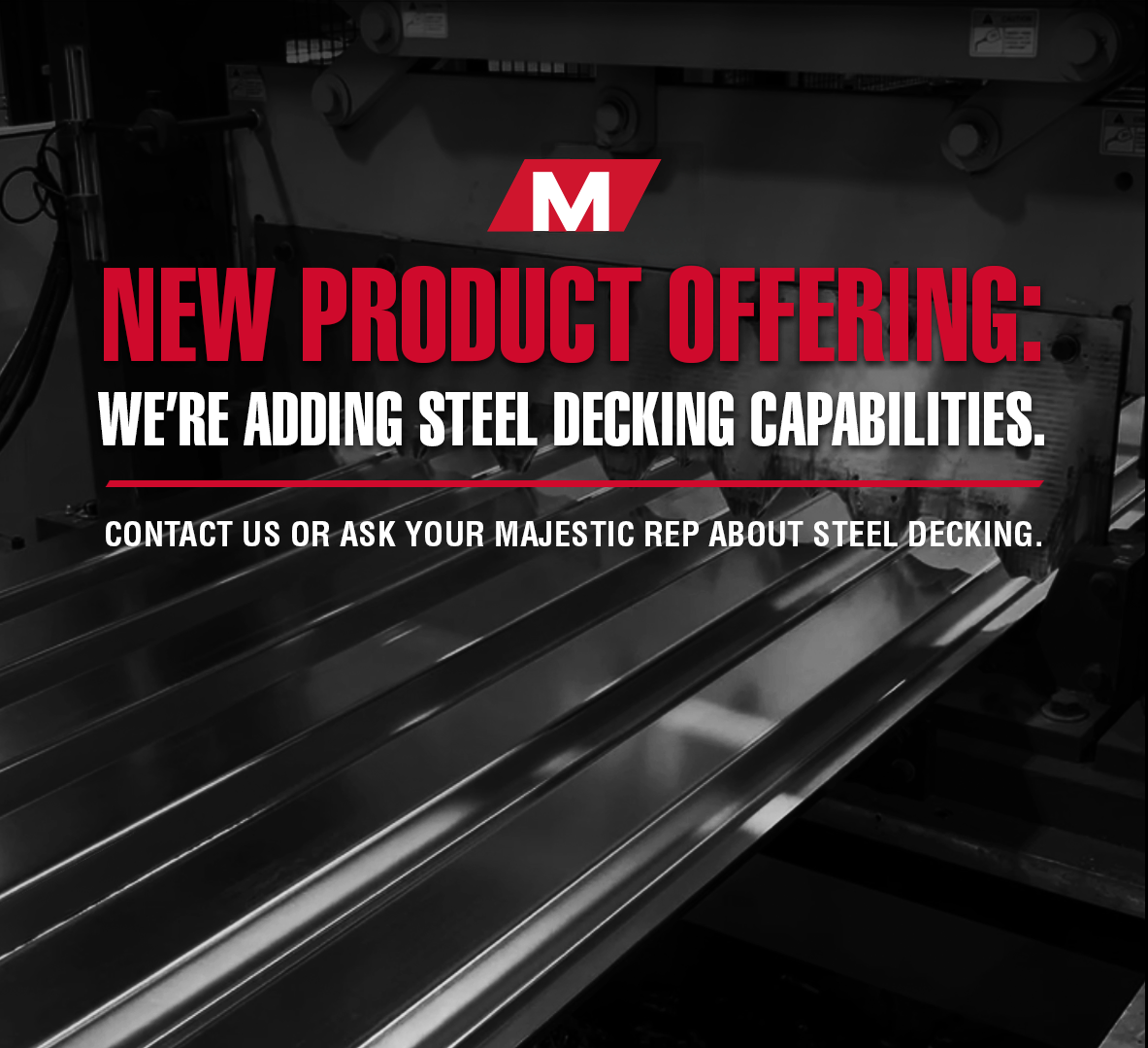 Steel Decking at Majestic Steel